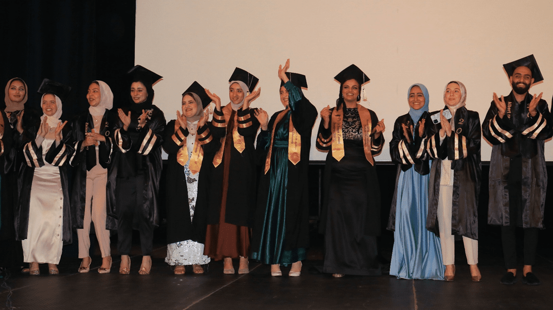 An elite group of art and media stars, guests of the Graduation Projects Festival for students of the Faculty of Mass Communication, Al-Nahda University