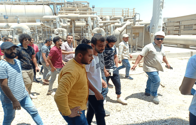 Training students of the Department of Electrical and Renewable Energy Engineering at power plants in Al-Qorimat