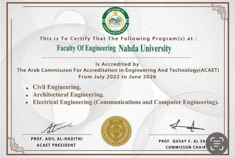 Engineering – NUB – Nahda University in Beni Suef